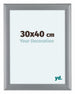 Como MDF Photo Frame 30x40cm Silver Matte Front Size | Yourdecoration.com