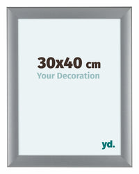 Como MDF Photo Frame 30x40cm Silver Matte Front Size | Yourdecoration.com