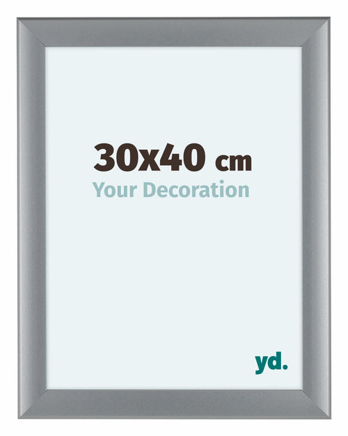 Como MDF Photo Frame 30x40cm Silver Matte Front Size | Yourdecoration.com