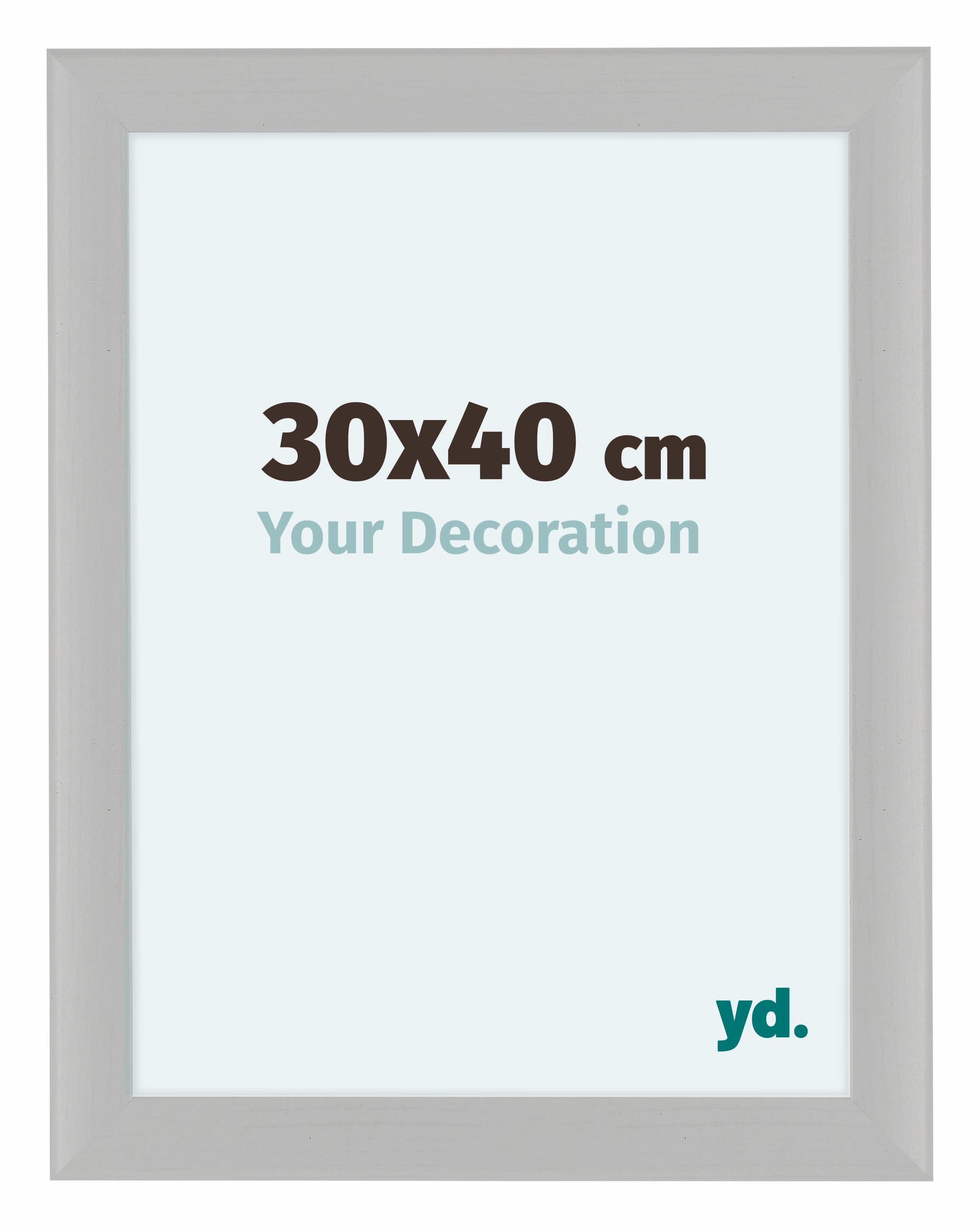 Como MDF Photo Frame 30x40cm White Woodgrain Front Size | Yourdecoration.com