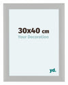 Como MDF Photo Frame 30x40cm White Woodgrain Front Size | Yourdecoration.com