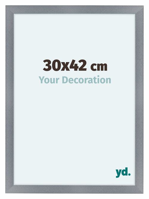 Como MDF Photo Frame 30x42cm Aluminium Brushed Front Size | Yourdecoration.com