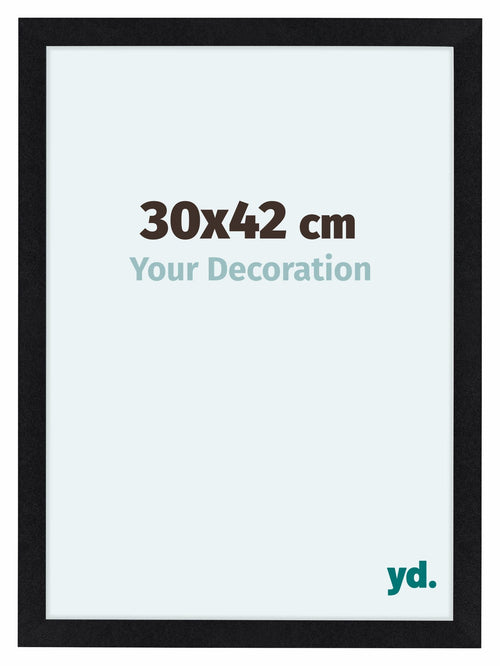Como MDF Photo Frame 30x42cm Black Matte Front Size | Yourdecoration.com
