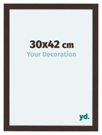 Como MDF Photo Frame 30x42cm Oak Dark Front Size | Yourdecoration.com