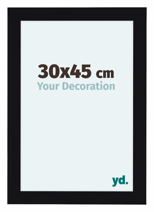 Como MDF Photo Frame 30x45cm Black High Gloss Front Size | Yourdecoration.com