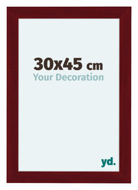 Como MDF Photo Frame 30x45cm Wine Red Swept Front Size | Yourdecoration.com