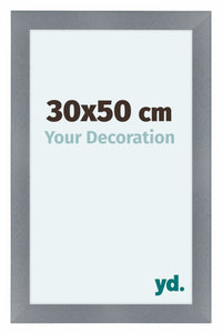 Como MDF Photo Frame 30x50cm Aluminium Brushed Front Size | Yourdecoration.com