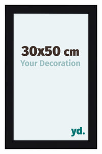 Como MDF Photo Frame 30x50cm Black High Gloss Front Size | Yourdecoration.com
