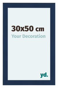 Como MDF Photo Frame 30x50cm Dark Blue Swept Front Size | Yourdecoration.com