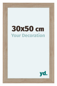 Como MDF Photo Frame 30x50cm Oak Light Front Size | Yourdecoration.com