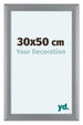 Como MDF Photo Frame 30x50cm Silver Matte Front Size | Yourdecoration.com