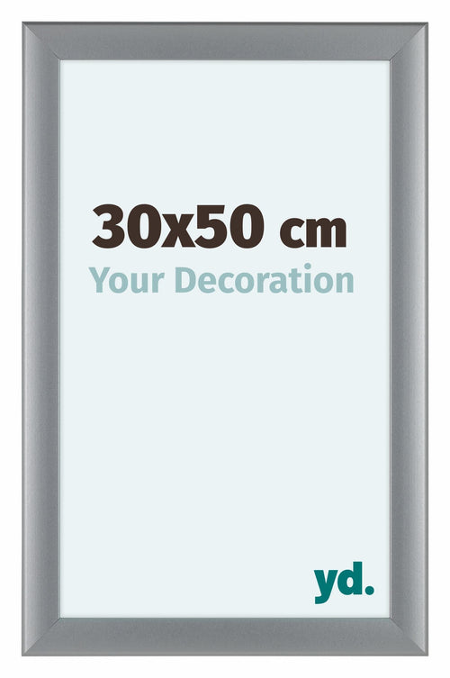 Como MDF Photo Frame 30x50cm Silver Matte Front Size | Yourdecoration.com