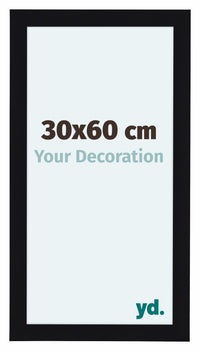 Como MDF Photo Frame 30x60cm Black High Gloss Front Size | Yourdecoration.com