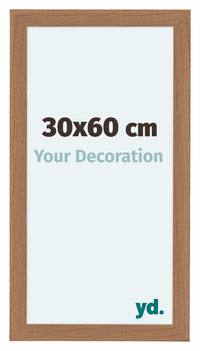 Como MDF Photo Frame 30x60cm Walnut Light Front Size | Yourdecoration.com