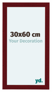 Como MDF Photo Frame 30x60cm Wine Red Swept Front Size | Yourdecoration.com