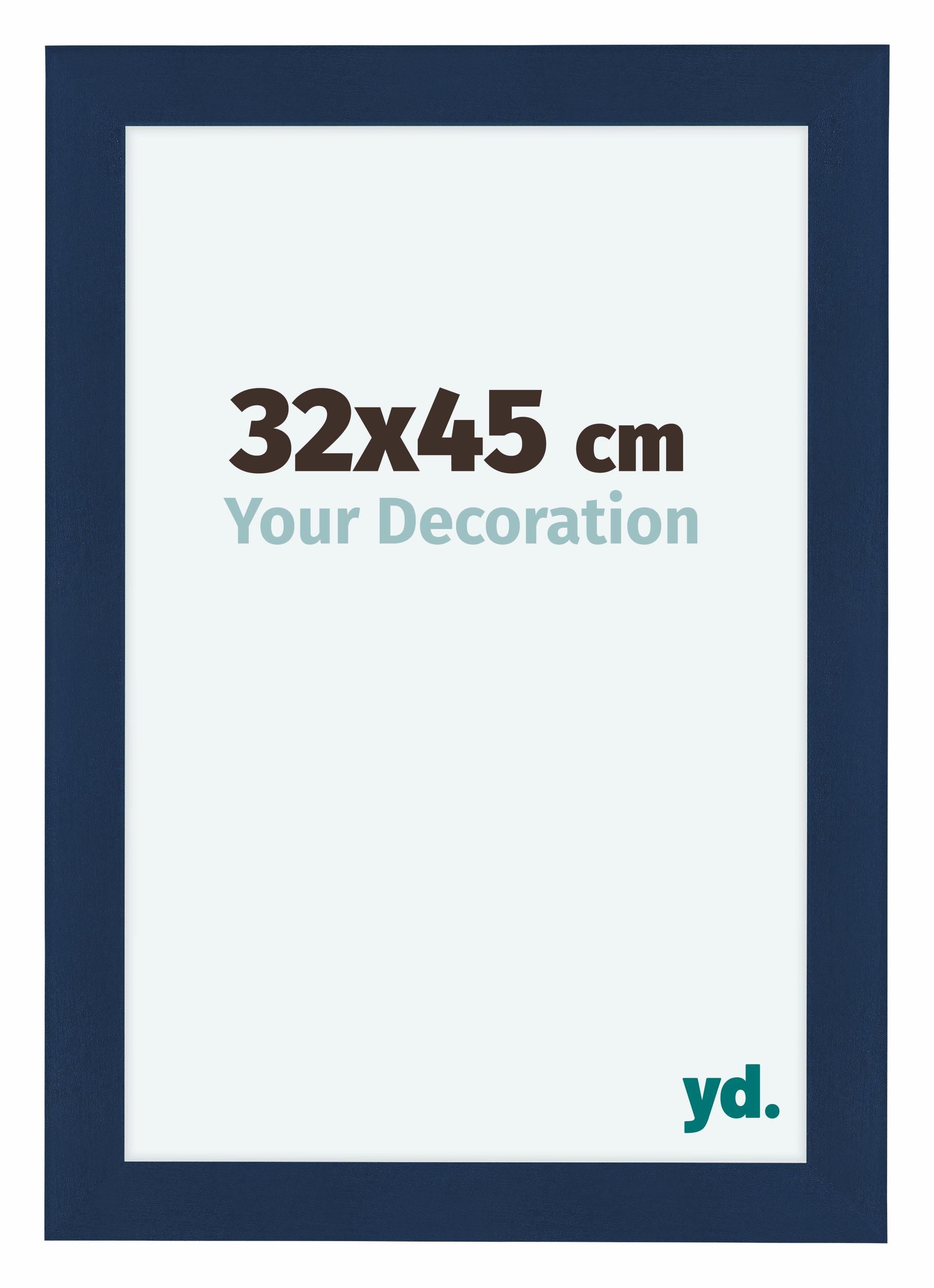 Como MDF Photo Frame 32x45cm Dark Blue Swept Front Size | Yourdecoration.com
