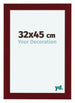 Como MDF Photo Frame 32x45cm Wine Red Swept Front Size | Yourdecoration.com
