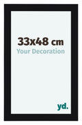 Como MDF Photo Frame 33x48cm Black High Gloss Front Size | Yourdecoration.com