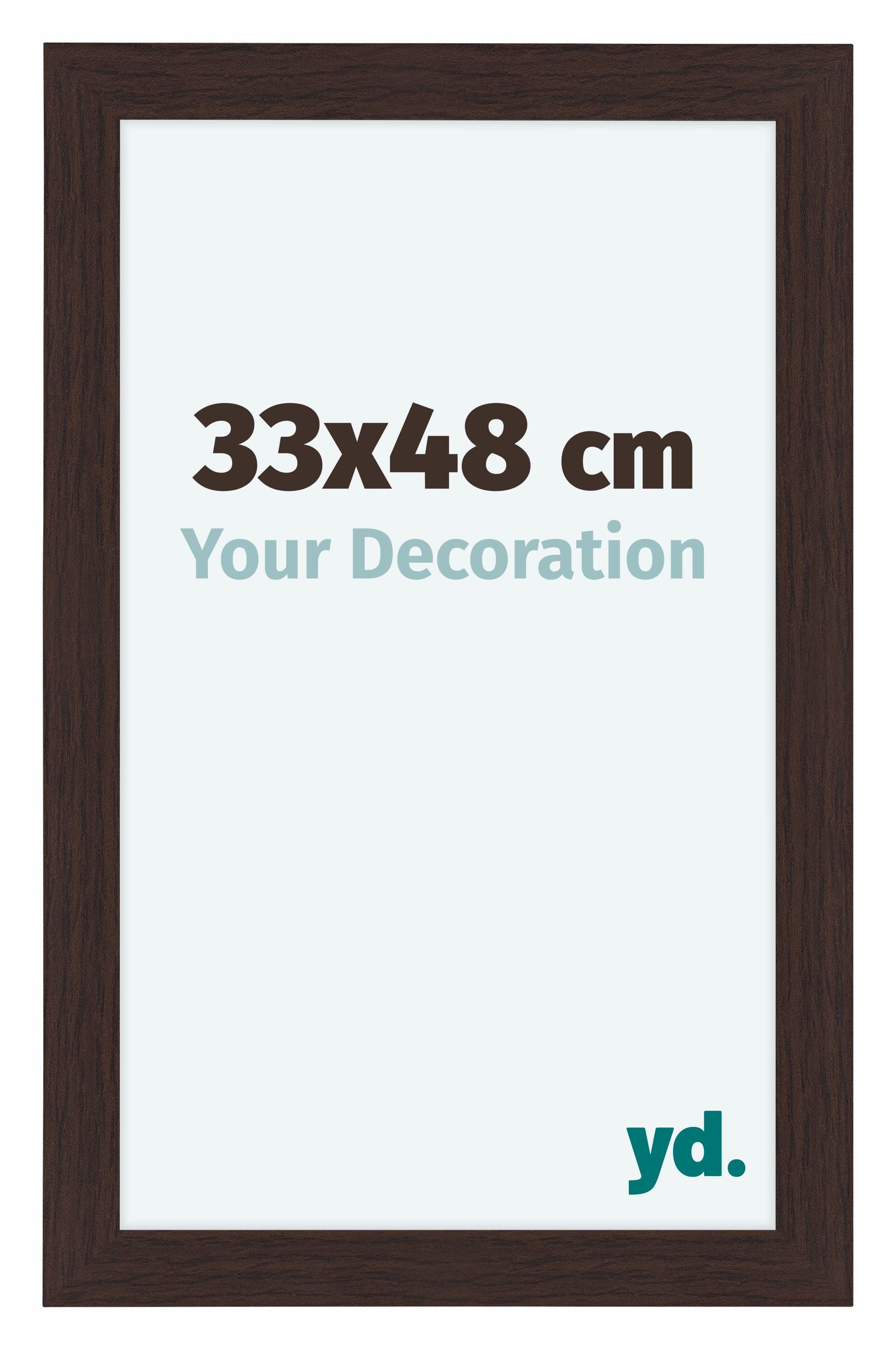 Como MDF Photo Frame 33x48cm Oak Dark Front Size | Yourdecoration.com