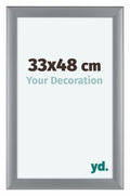 Como MDF Photo Frame 33x48cm Silver Matte Front Size | Yourdecoration.com
