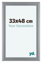 Como MDF Photo Frame 33x48cm Silver Matte Front Size | Yourdecoration.com