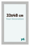 Como MDF Photo Frame 33x48cm White Woodgrain Front Size | Yourdecoration.com
