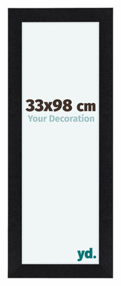 Como MDF Photo Frame 33x98cm Black Matte Front Size | Yourdecoration.com