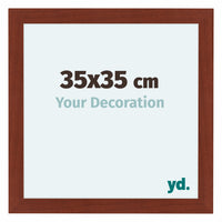 Como MDF Photo Frame 35x35cm Cherry Front Size | Yourdecoration.com