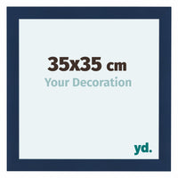 Como MDF Photo Frame 35x35cm Dark Blue Swept Front Size | Yourdecoration.com