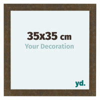 Como MDF Photo Frame 35x35cm Gold Antique Front Size | Yourdecoration.com