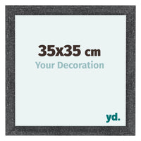 Como MDF Photo Frame 35x35cm Gray Swept Front Size | Yourdecoration.com