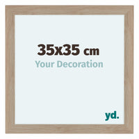 Como MDF Photo Frame 35x35cm Oak Light Front Size | Yourdecoration.com