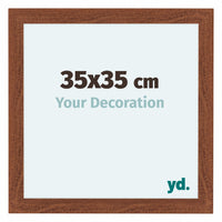 Como MDF Photo Frame 35x35cm Walnut Front Size | Yourdecoration.com