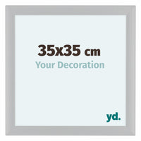Como MDF Photo Frame 35x35cm White High Gloss Front Size | Yourdecoration.com
