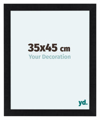 Como MDF Photo Frame 35x45cm Black Matte Front Size | Yourdecoration.com