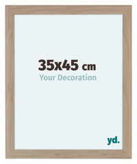 Como MDF Photo Frame 35x45cm Oak Light Front Size | Yourdecoration.com