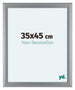 Como MDF Photo Frame 35x45cm Silver Matte Front Size | Yourdecoration.com