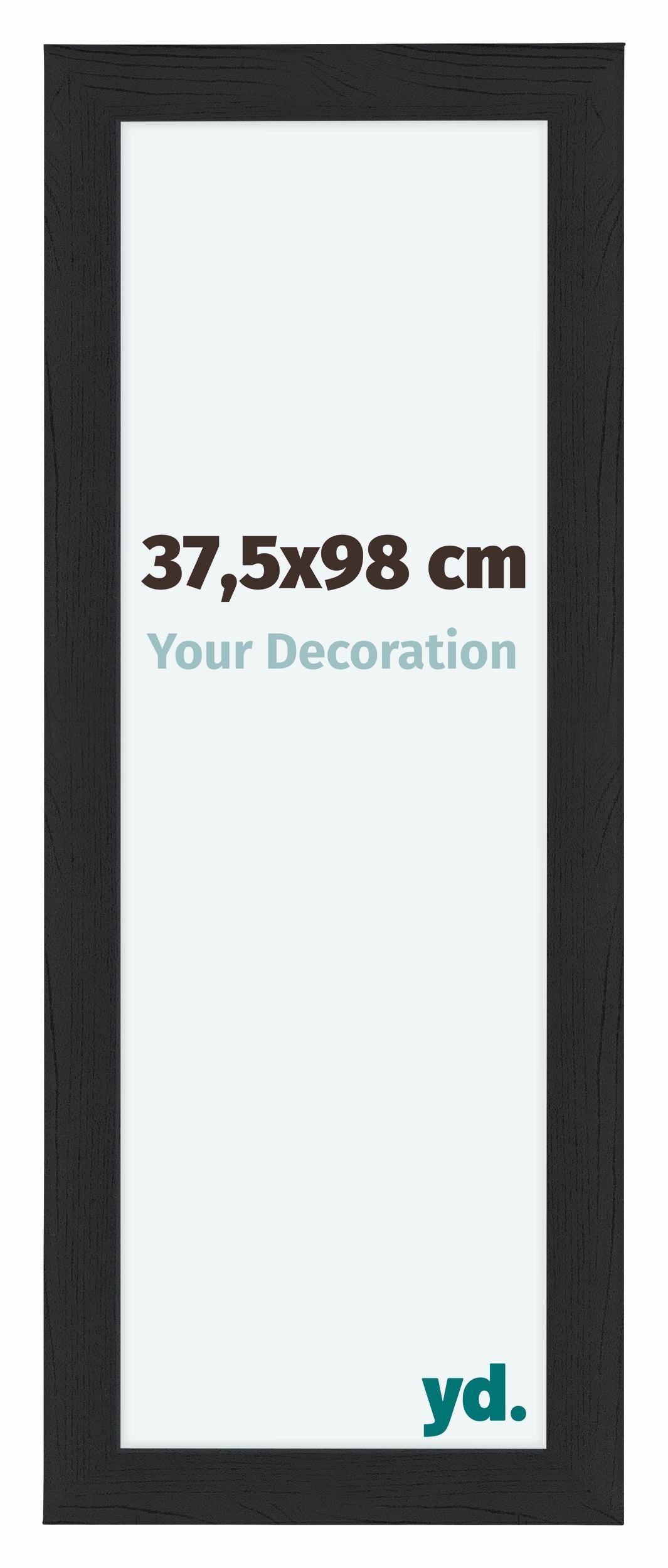 Como MDF Photo Frame 37 5x98cm Black Woodgrain Front Size | Yourdecoration.com