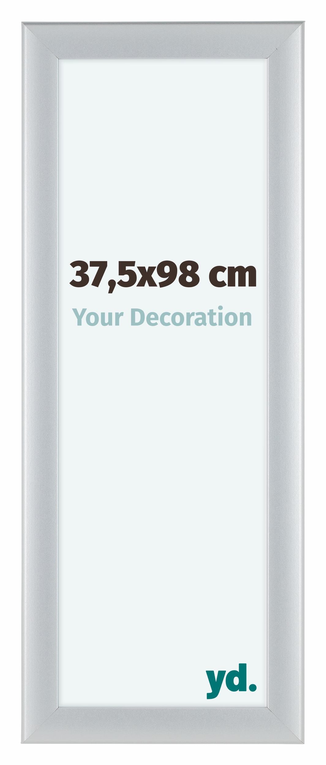 Como MDF Photo Frame 37 5x98cm Silver Matte Front Size | Yourdecoration.com