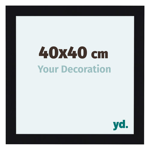 Como MDF Photo Frame 40x40cm Black High Gloss Front Size | Yourdecoration.com