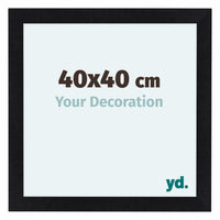 Como MDF Photo Frame 40x40cm Black Matte Front Size | Yourdecoration.com