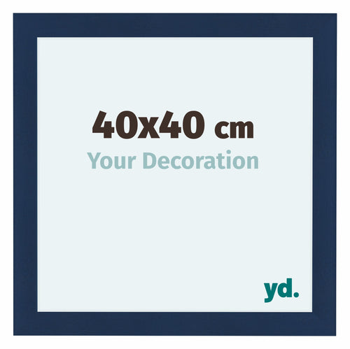 Como MDF Photo Frame 40x40cm Dark Blue Swept Front Size | Yourdecoration.com