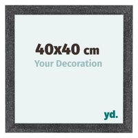 Como MDF Photo Frame 40x40cm Gray Swept Front Size | Yourdecoration.com