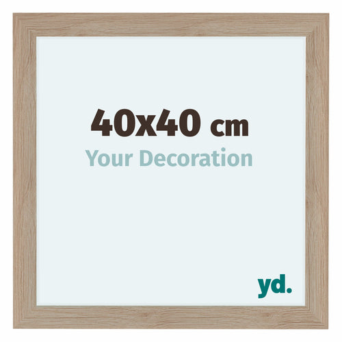 Como MDF Photo Frame 40x40cm Oak Light Front Size | Yourdecoration.com