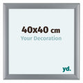 Como MDF Photo Frame 40x40cm Silver Matte Front Size | Yourdecoration.com
