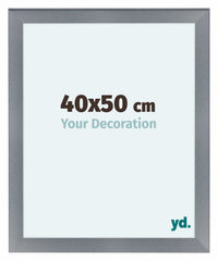 Como MDF Photo Frame 40x50cm Aluminium Brushed Front Size | Yourdecoration.com