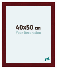 Como MDF Photo Frame 40x50cm Wine Red Swept Front Size | Yourdecoration.com
