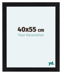 Como MDF Photo Frame 40x55cm Black Matte Front Size | Yourdecoration.com