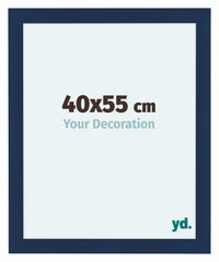 Como MDF Photo Frame 40x55cm Dark Blue Swept Front Size | Yourdecoration.com