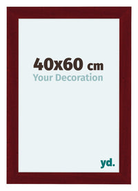 Como MDF Photo Frame 40x60cm Wine Red Swept Front Size | Yourdecoration.com